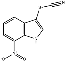 Thiocyanic acid, 7-nitro-1H-indol-3-yl ester Struktur