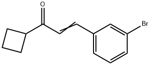 3-(3-Bromophenyl)-1-cyclobutyl-prop-2-en-1-one Struktur