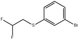 1-Bromo-3-(2,2-difluoro-ethylsulfanyl)-benzene Struktur