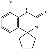 8'-Bromo-spiro(cyclopentane-1,4'-(3'H)-1',2',3',4'-tetrahydroquinazoline)-2'-one Struktur