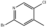 2-BROMO-5-CHLORO-4-METHYLPYRIDINE Struktur