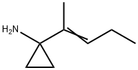 (E)-1-(Pent-2-en-2-yl)cyclopropanamine Struktur