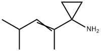 (E)-1-(4-Methylpent-2-en-2-yl)cyclopropanamine Struktur