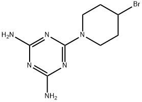 6-(4-Bromopiperidin-1-yl)-1,3,5-triazine-2,4-diamine Struktur