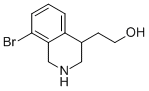 2-(8-Bromo-1,2,3,4-tetrahydroisoquinolin-4-yl)ethanol Struktur