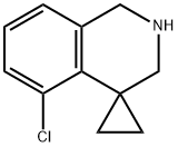 5'-CHLORO-2',3'-DIHYDRO-1'H-SPIRO[CYCLOPROPANE-1,4'-ISOQUINOLINE] Struktur