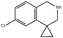 6'-CHLORO-2',3'-DIHYDRO-1'H-SPIRO[CYCLOPROPANE-1,4'-ISOQUINOLINE] Struktur