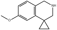 6'-METHOXY-2',3'-DIHYDRO-1'H-SPIRO[CYCLOPROPANE-1,4'-ISOQUINOLINE] Struktur