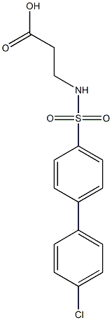 N-(4'-氯-4-聯(lián)苯基磺?；?-beta-丙氨酸 Struktur