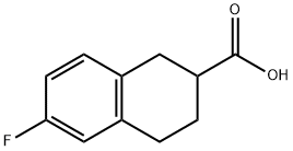 6-FLUORO-1,2,3,4-TETRAHYDRO-NAPHTHALENE-2-CARBOXYLIC ACID Struktur