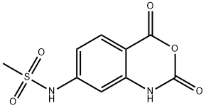 Methanesulfonamide, N-(1,4-dihydro-2,4-dioxo-2H-3,1-benzoxazin-7-yl)- Struktur