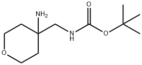 Tert-butyl(4-aminotetrahydro-2H-pyran-4-yl)methylcarbamate Struktur