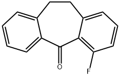 4-FLUORO-10,11-DIHYDRO-DIBENZO[A,D]CYCLOHEPTEN-5-ONE Struktur