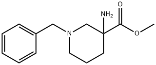 3-AMINO-1-BENZYL-PIPERIDINE-3-CARBOXYLIC ACID METHYL ESTER Struktur