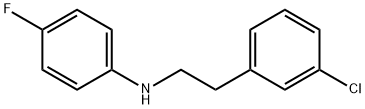 [2-(3-CHLORO-PHENYL)-ETHYL]-(4-FLUORO-PHENYL)-AMINE Struktur