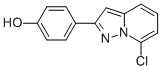 4-(7-Chloropyrazolo[1,5-a]pyridin-2-yl)phenol Struktur