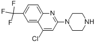 4-Chloro-2-(piperazin-1-yl)-6-(trifluoromethyl)quinoline Struktur