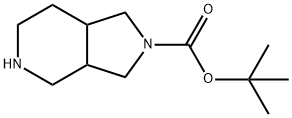 Octahydro-pyrrolo[3,4-c]pyridine-2-carboxylic acid tert-butyl ester Struktur