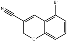 5-Bromo-2H-chromene-3-carbonitrile Struktur