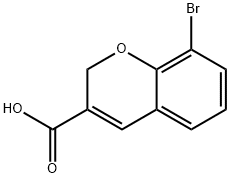 8-Bromo-2H-chromene-3-carboxylic acid Struktur