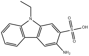 3-AMINO-9-ETHYL-9H-CARBAZOLE-2-SULFONIC ACID Struktur