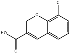 8-CHLORO-2H-CHROMENE-3-CARBOXYLIC ACID Struktur