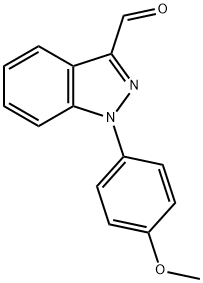 1-(4-METHOXY-PHENYL)-1H-INDAZOLE-3-CARBALDEHYDE Struktur