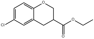 6-CHLORO-CHROMAN-3-CARBOXYLIC ACID ETHYL ESTER Struktur