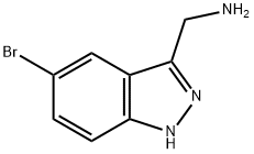 C-(5-BROMO-1H-INDAZOL-3-YL)-METHYLAMINE Struktur