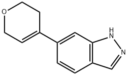 6-(3,6-DIHYDRO-2H-PYRAN-4-YL)-1H-INDAZOLE Struktur