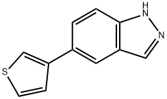 5-THIOPHEN-3-YL-1H-INDAZOLE Struktur