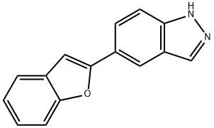 5-BENZOFURAN-2-YL-1H-INDAZOLE Struktur