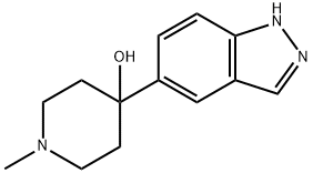 4-(1H-INDAZOL-5-YL)-1-METHYL-PIPERIDIN-4-OL Struktur