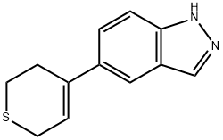 5-(3,6-DIHYDRO-2H-THIOPYRAN-4-YL)-1H-INDAZOLE Struktur