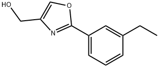 [2-(3-ETHYL-PHENYL)-OXAZOL-4-YL]-METHANOL Struktur