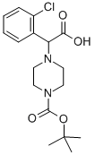 4-[CARBOXY-(2-CHLORO-PHENYL)-METHYL]-PIPERAZINE-1-CARBOXYLIC ACID TERT-BUTYL ESTER HYDROCHLORIDE Struktur