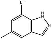 7-BROMO-5-METHYL-1H-INDAZOLE Struktur