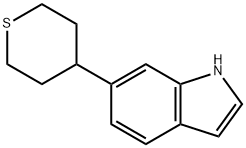 6-(TETRAHYDRO-THIOPYRAN-4-YL)-1H-INDOLE Struktur