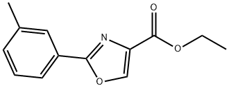 2-M-TOLYL-OXAZOLE-4-CARBOXYLIC ACID ETHYL ESTER Struktur