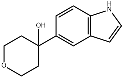 4-(1H-INDOL-5-YL)-TETRAHYDRO-PYRAN-4-OL Struktur