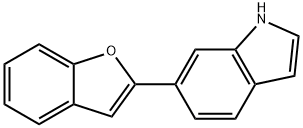 6-BENZOFURAN-2-YL-1H-INDOLE Struktur