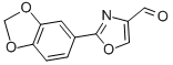 2-BENZO[1,3]DIOXOL-5-YL-OXAZOLE-4-CARBALDEHYDE Struktur