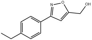 [3-(4-ETHYL-PHENYL)-ISOXAZOL-5-YL]-METHANOL Struktur