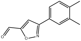 3-(3,4-DIMETHYL-PHENYL)-ISOXAZOLE-5-CARBALDEHYDE Struktur