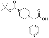 1-BOC-4-(CARBOXY-PYRIDIN-4-YL-METHYL)-PIPERAZINE Struktur