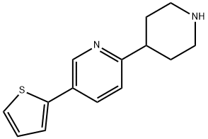 5-THIOPHEN-2-YL-1',2',3',4',5',6'-HEXAHYDRO-[2,4']BIPYRIDINYL Struktur