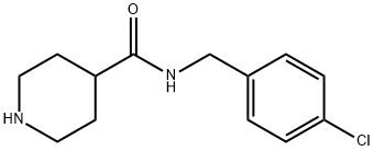 PIPERIDINE-4-CARBOXYLIC ACID 4-CHLORO-BENZYLAMIDE Struktur