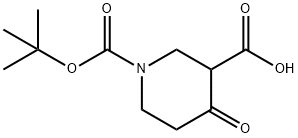 4-OXO-PIPERIDINE-1,3-DICARBOXYLIC ACID 1-TERT-BUTYL ESTER Struktur