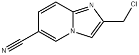 2-CHLOROMETHYL-IMIDAZO[1,2-A]PYRIDINE-6-CARBONITRILE Struktur