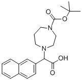 1-BOC-4-(CARBOXY-NAPHTHALEN-2-YL-METHYL)-[1,4]DIAZEPANE Struktur